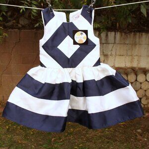 Halabaloo Navy/White Dress 3T